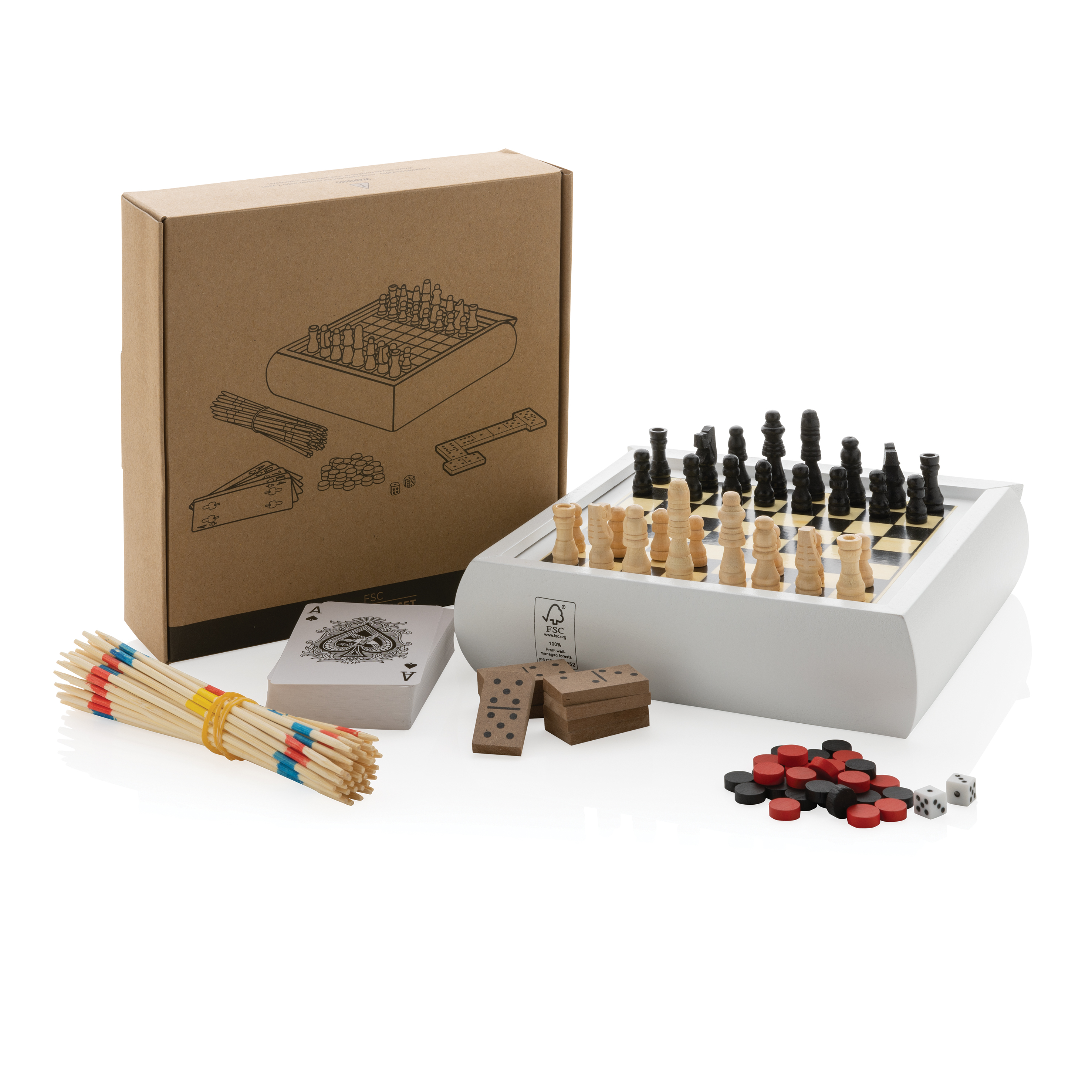 Set juegos 5 en 1 promocional